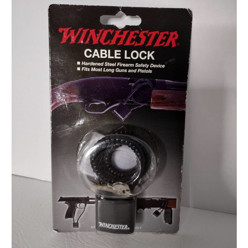 Winchester Cable Lock Hand Gun Pistol Rifle Shotgun 2 Keys New
